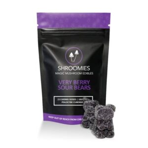 Shroomies – Very Berry Sour Gummy Bears 1000mg